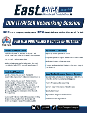 DON IT/AFCEA 联谊会 - PEO MLB - Navy.mil